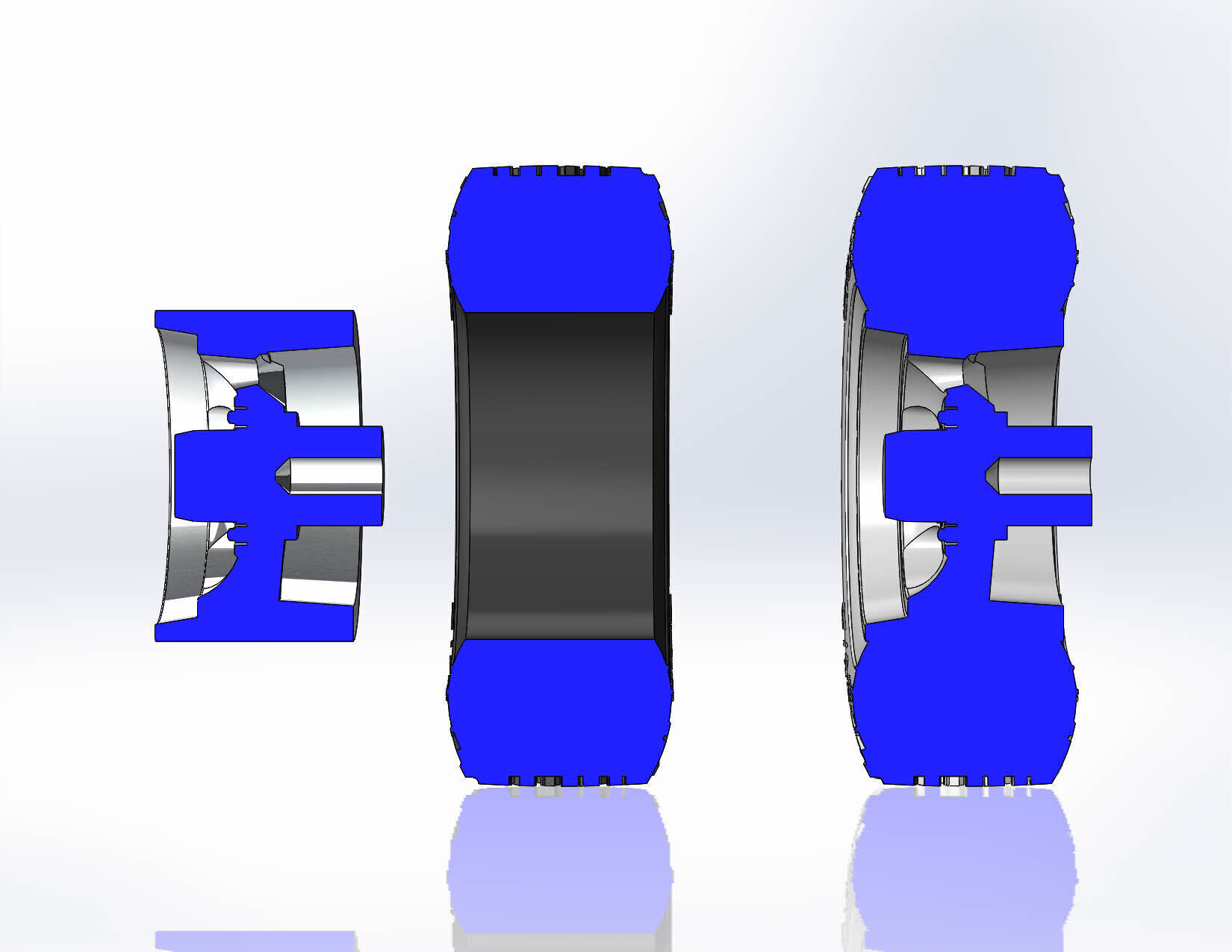 Wheels Us Mags Indy U101 17inch for scale model 3D print model_11