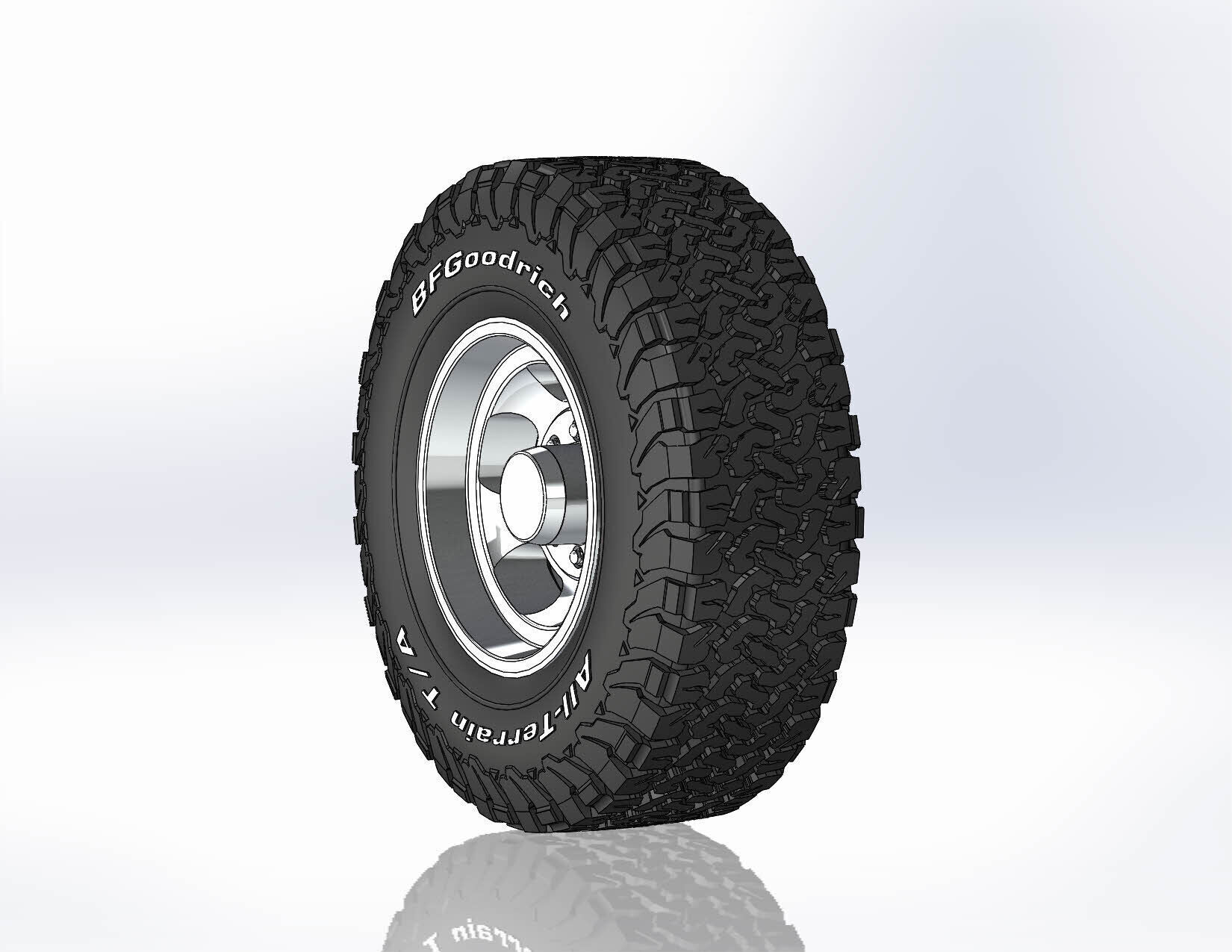 Wheels Us Mags Indy U101 17inch for scale model 3D print model_2