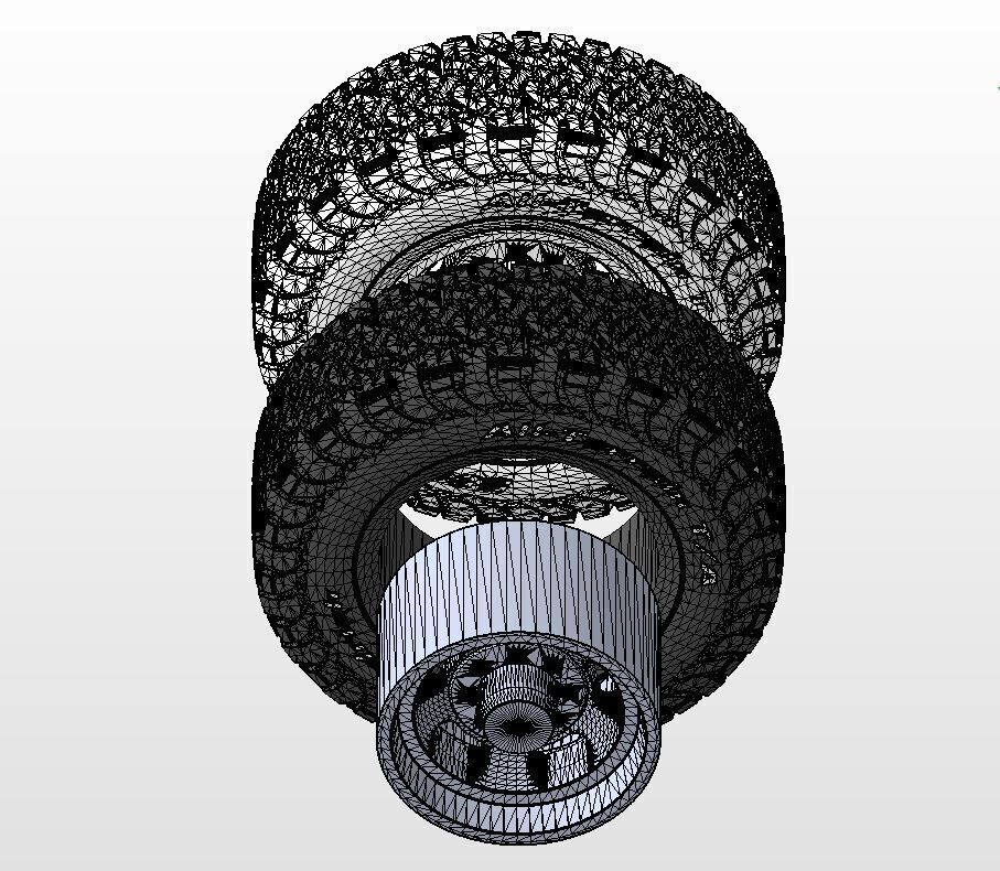 Wheels Us Mags Indy U101 17inch for scale model 3D print model_15