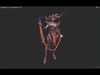 Female demon Low-poly 3D model_2
