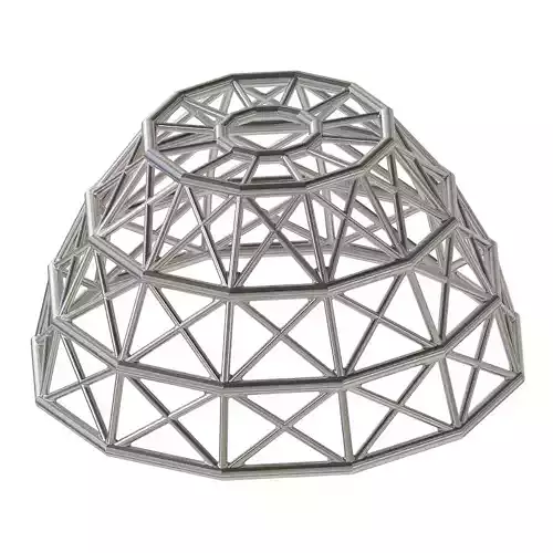 Premium Steel Dome Structure 3D print model
