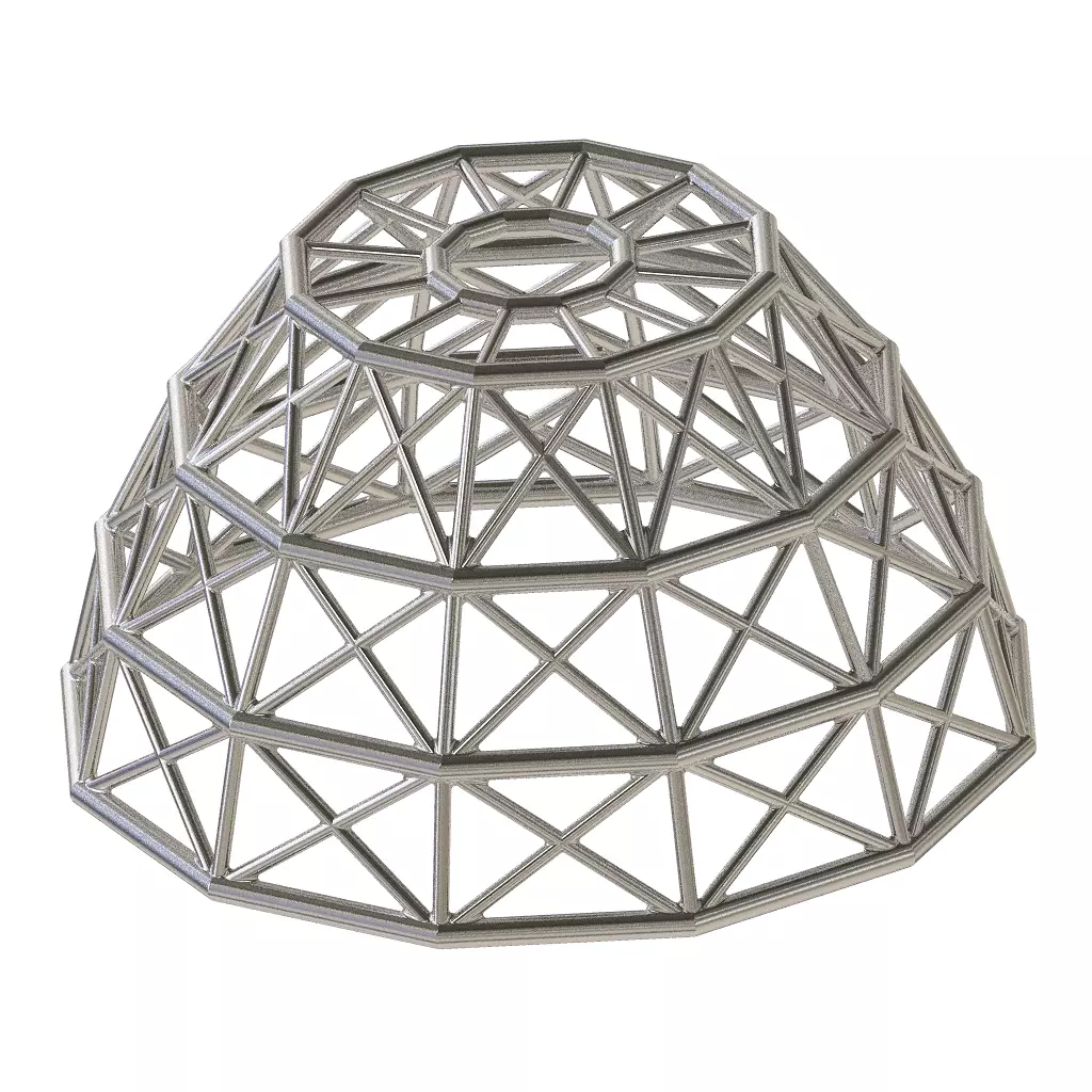 Premium Steel Dome Structure 3D print model