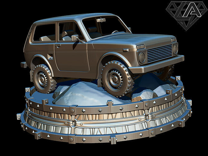 Exhibition - Niva on the rock 3D print model