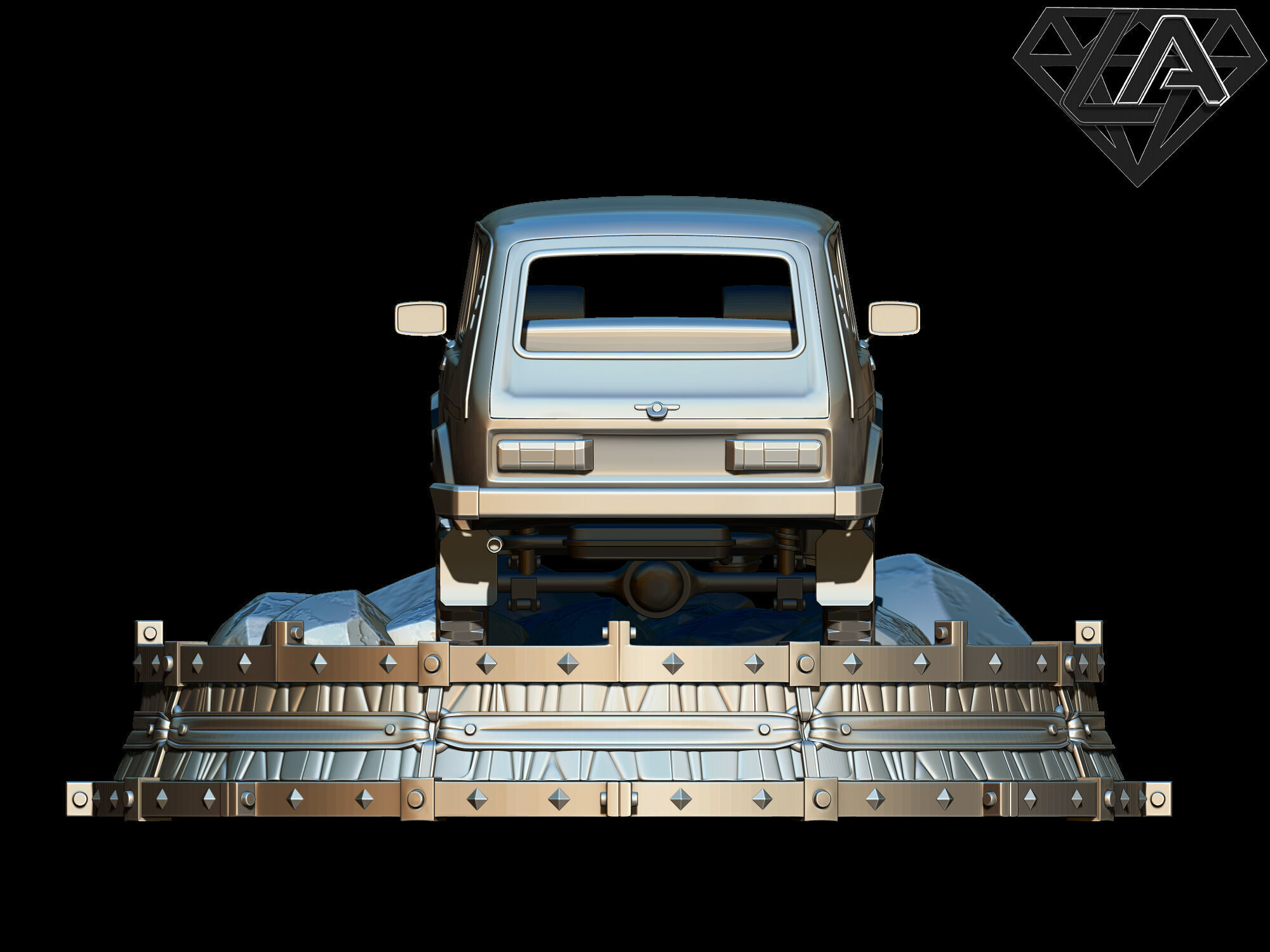 Exhibition - Niva on the rock 3D print model_11