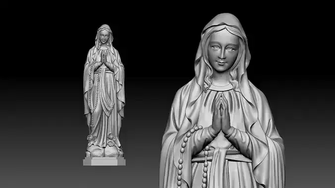 Virgin Mary  3D print model