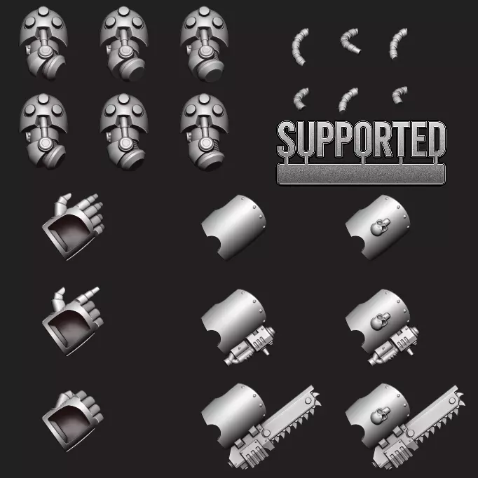 Veteran Termi Heavy Gauntlet Arm 3D print model_0