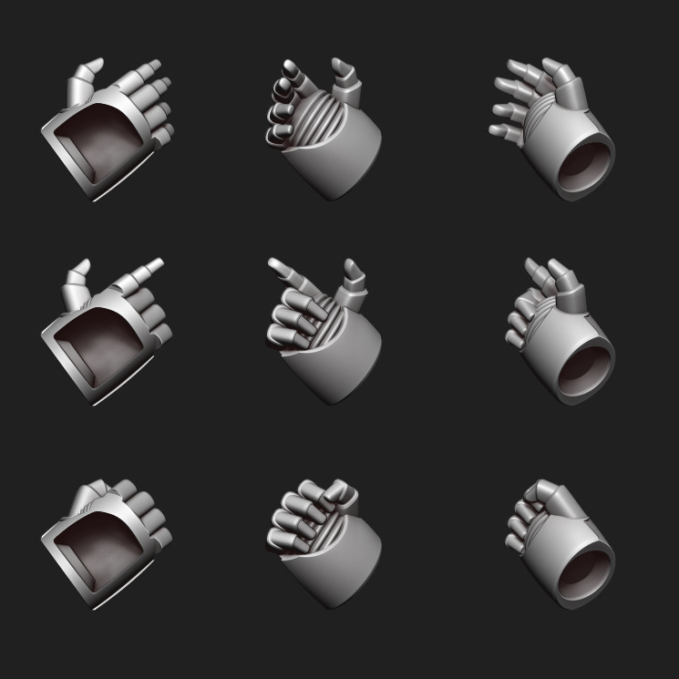 Veteran Termi Heavy Gauntlet Arm 3D print model_3