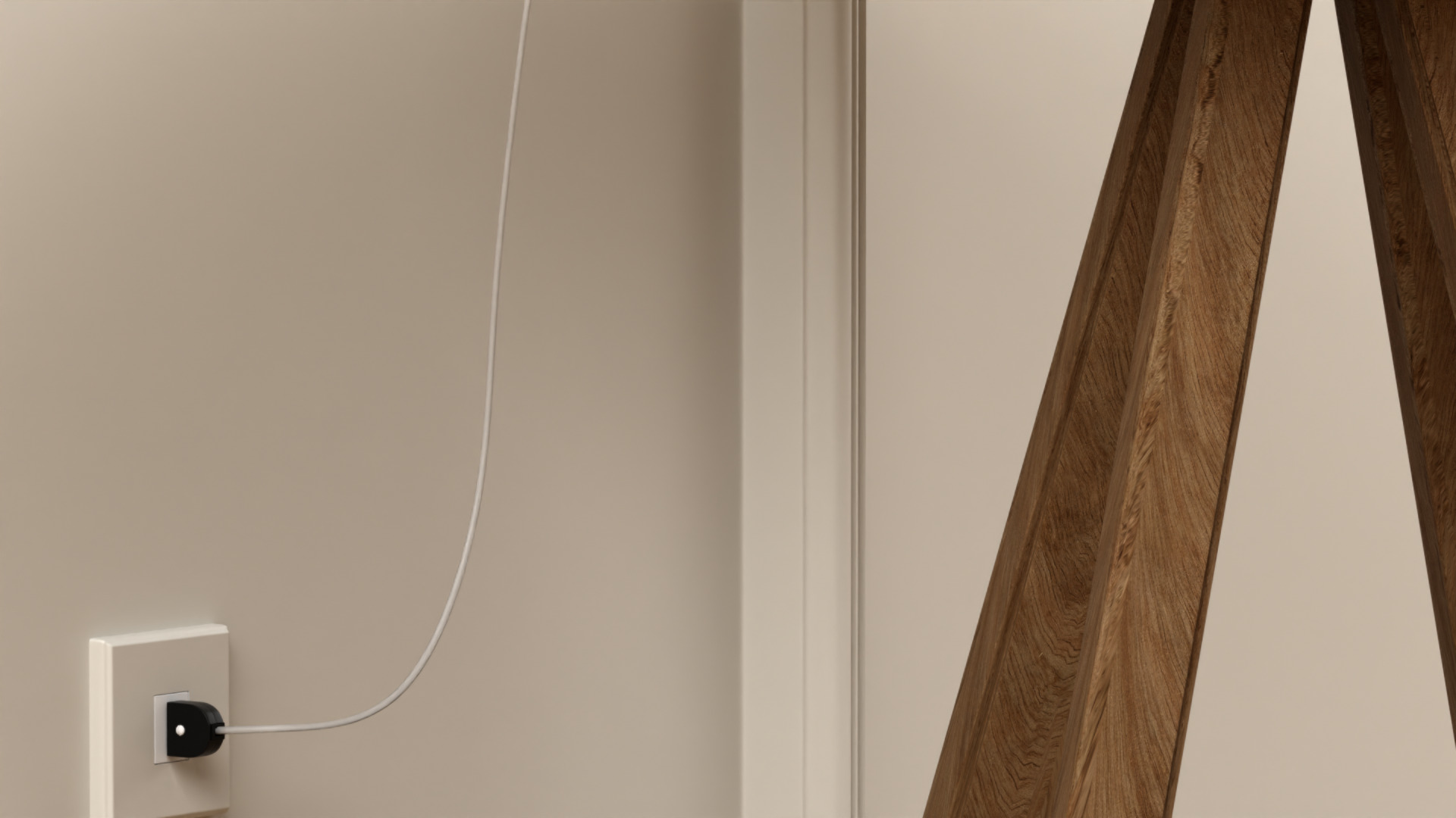 Lamp on Table 3D model_4