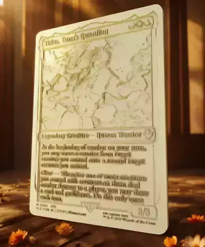 Tidus Yunas Guardian Card STL FFX Inspired Magic Style Custom