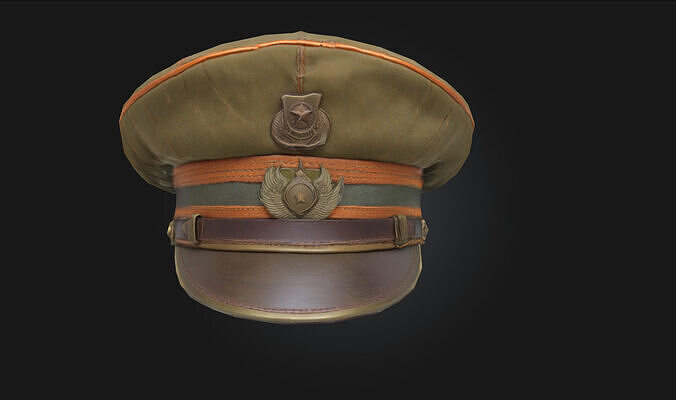  Cap Elegance Stylish Army Headgear Model Free 3D model