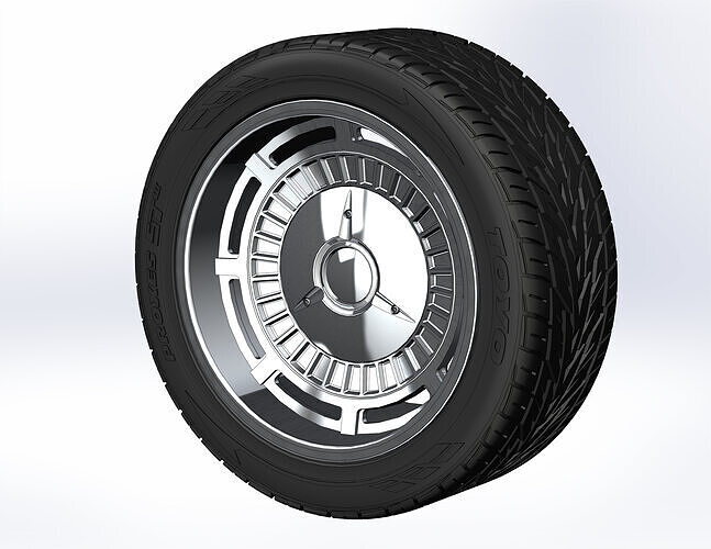 Wheels Raceline Tri-five for your scale model 3D print model