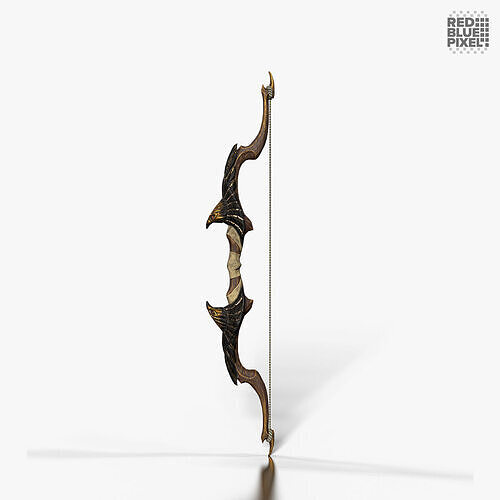 Bow 02 V2 Low-poly 3D model