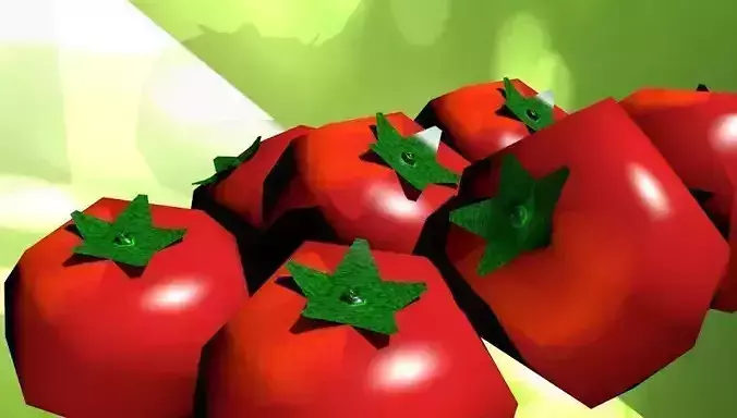 Low poly model Tomato tomatoes Low-poly 3D model
