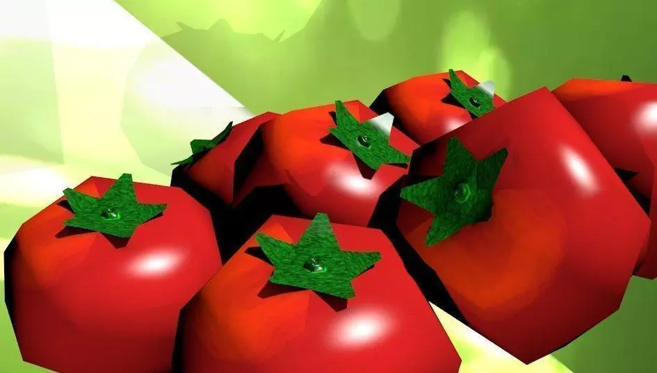 Low poly model Tomato tomatoes Low-poly 3D model_0