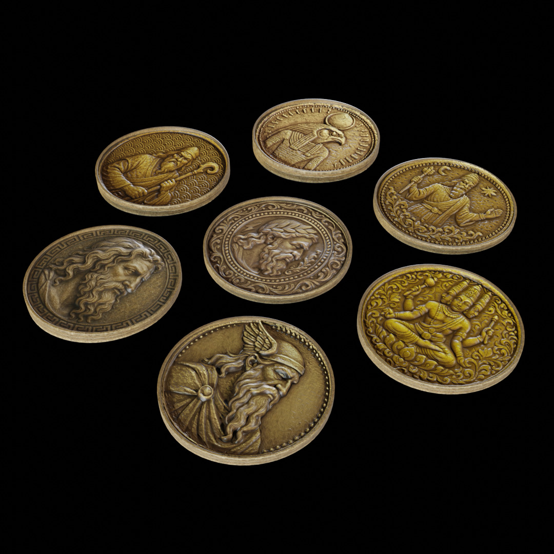 God of Coin 3D Model 3D model_1