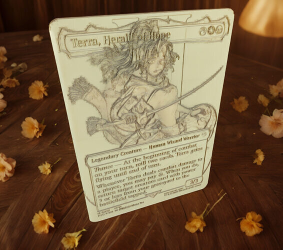Terra Herald of Hope Final Fantasy VI Magic Style 3D print model