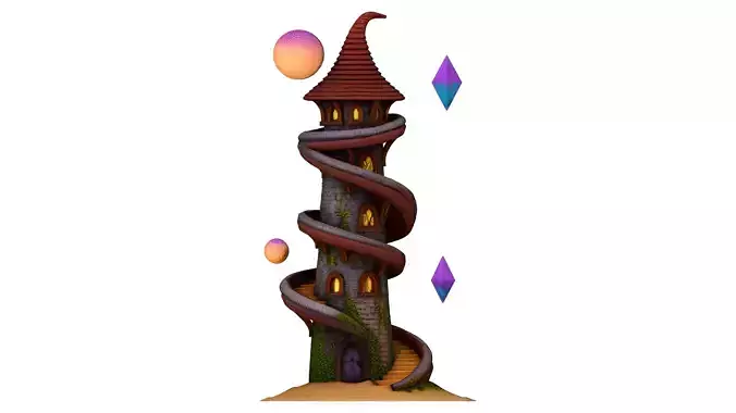 Fantasy Wizard Tower