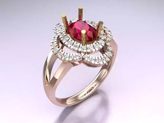 Oval stone ring - Womens  Rings - N729846