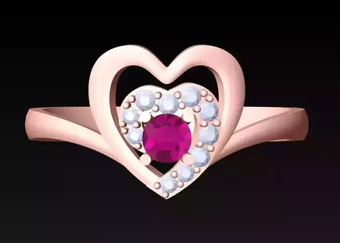 Heart Ring - Womens Rings - N727942