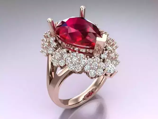 Pear Stone Ring - Womens Rings - N727055