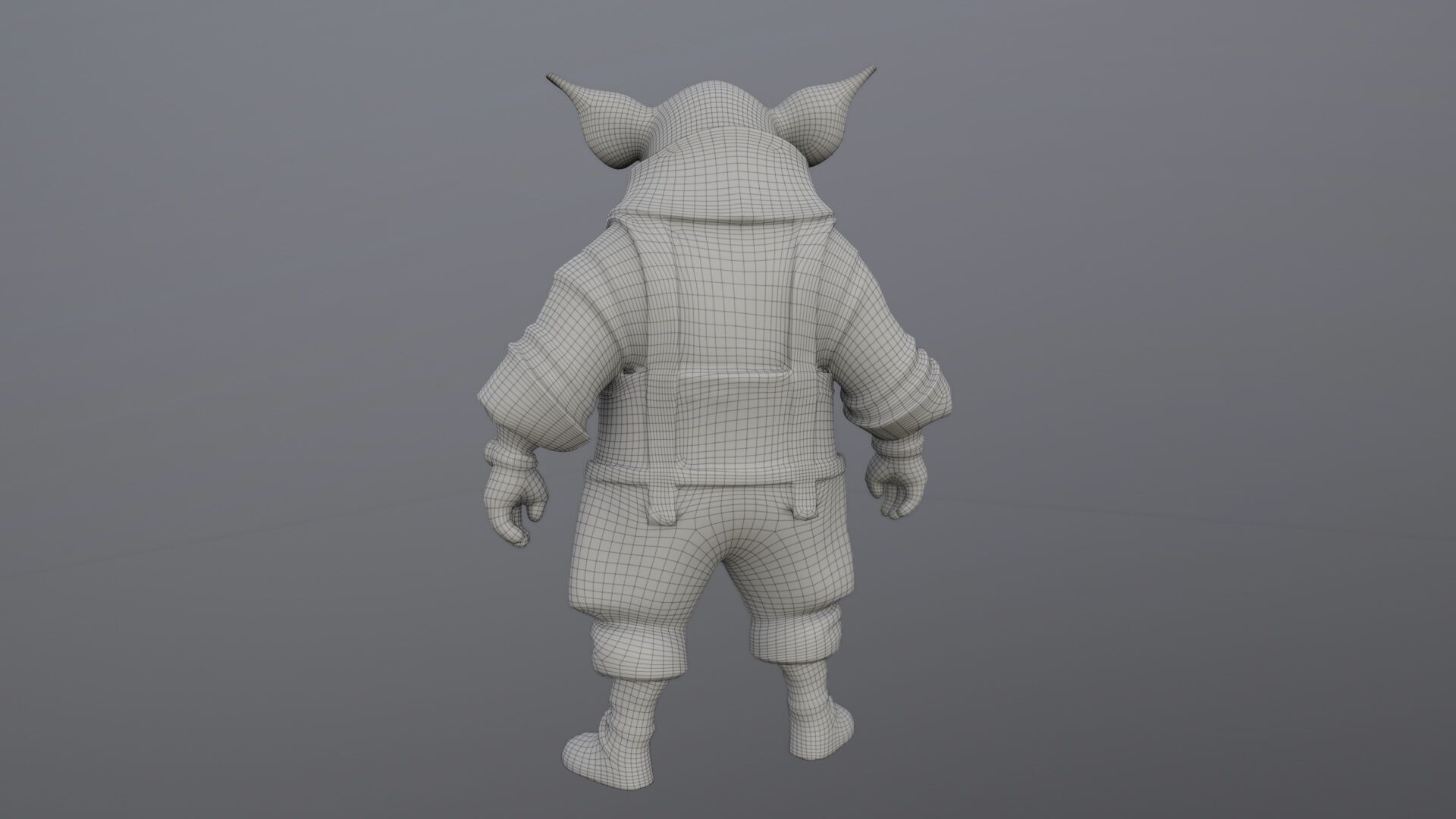 Pig Farmer Stylized Game-Ready 3D model Low-poly 3D model_6