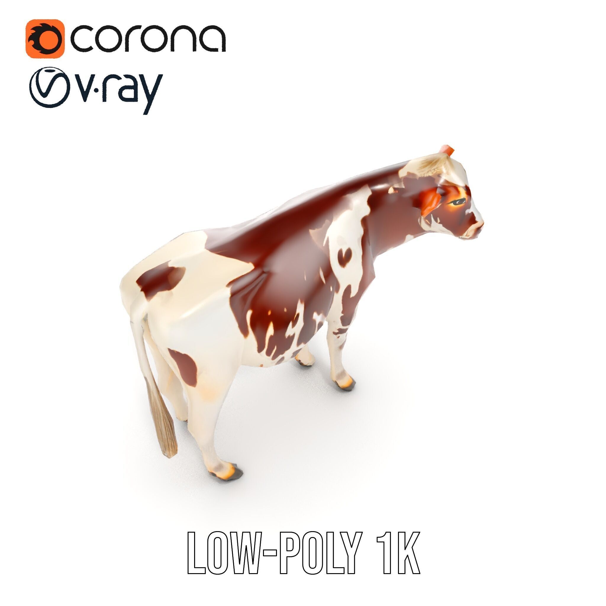 Dairy Cow D Model Pack with HighQuality Textures Low-poly 3D model_22