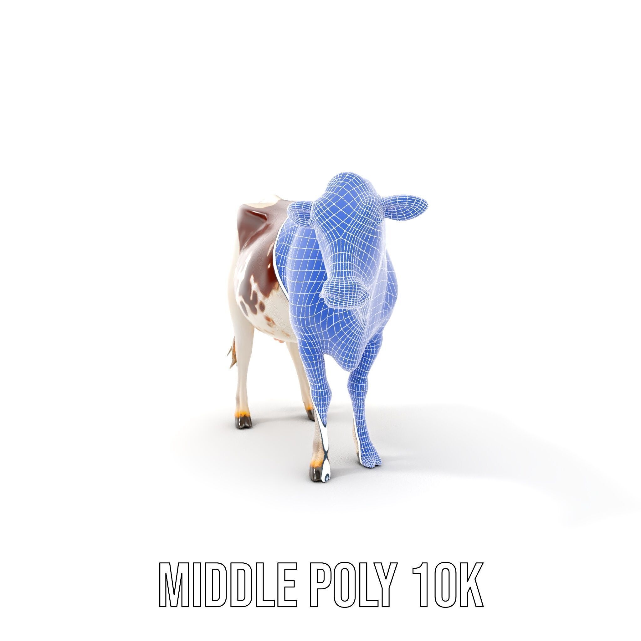 Dairy Cow D Model Pack with HighQuality Textures Low-poly 3D model_31
