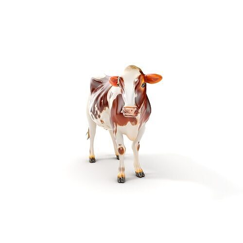 Dairy Cow D Model Pack with HighQuality Textures Low-poly 3D model