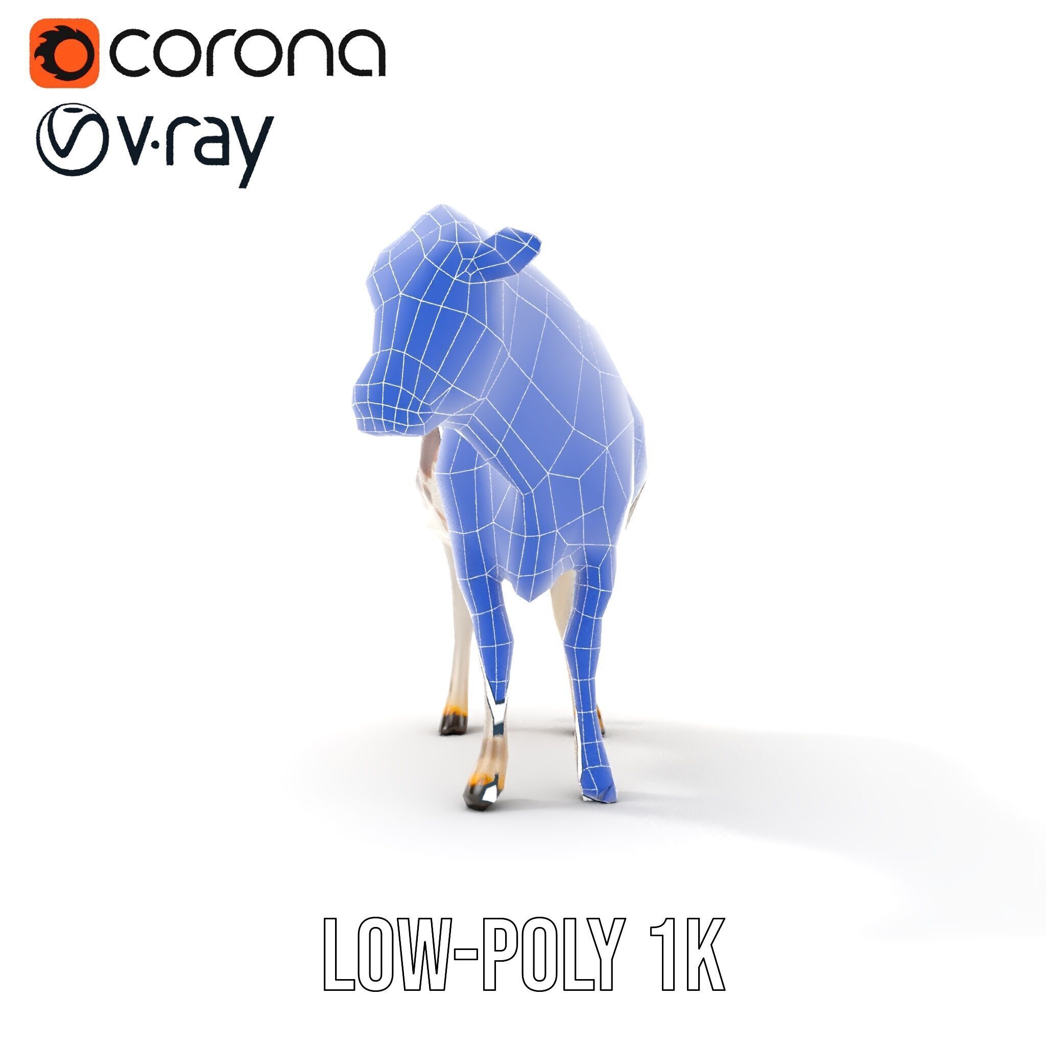 Dairy Cow D Model Pack with HighQuality Textures Low-poly 3D model_19