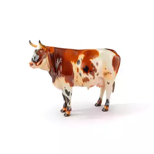 Spotted Cow Model Pack for Animation and Games Low-poly 3D model