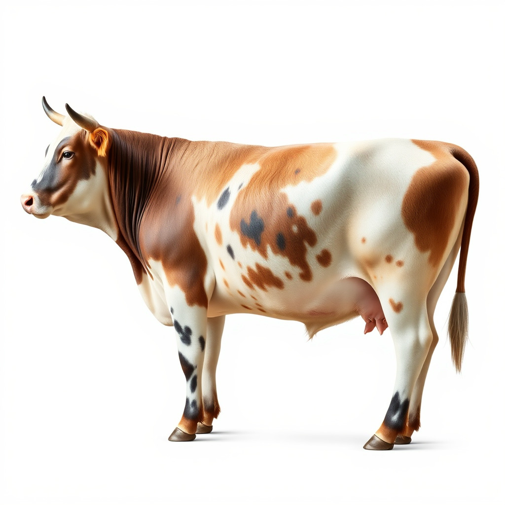 Spotted Cow Model Pack for Animation and Games Low-poly 3D model_2