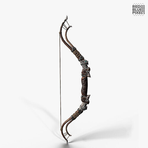 Bow 04 V2 Low-poly 3D model