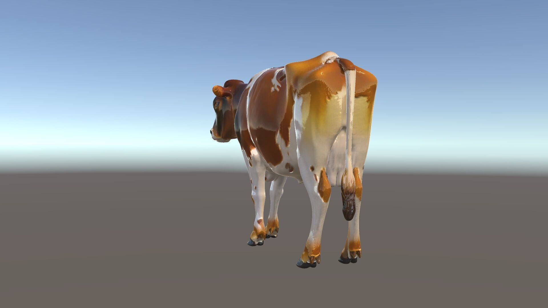 Realistic Cow Model Pack Low-poly 3D model_6