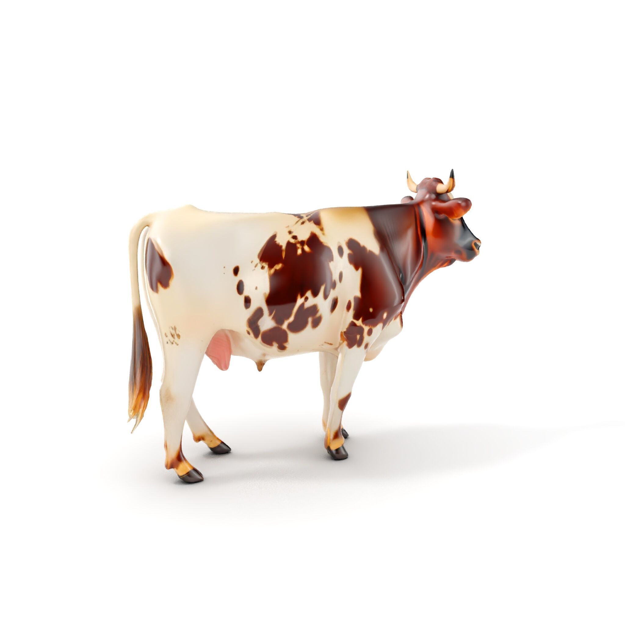 Spotted Dairy Cow D Model Pack Low-poly 3D model_18