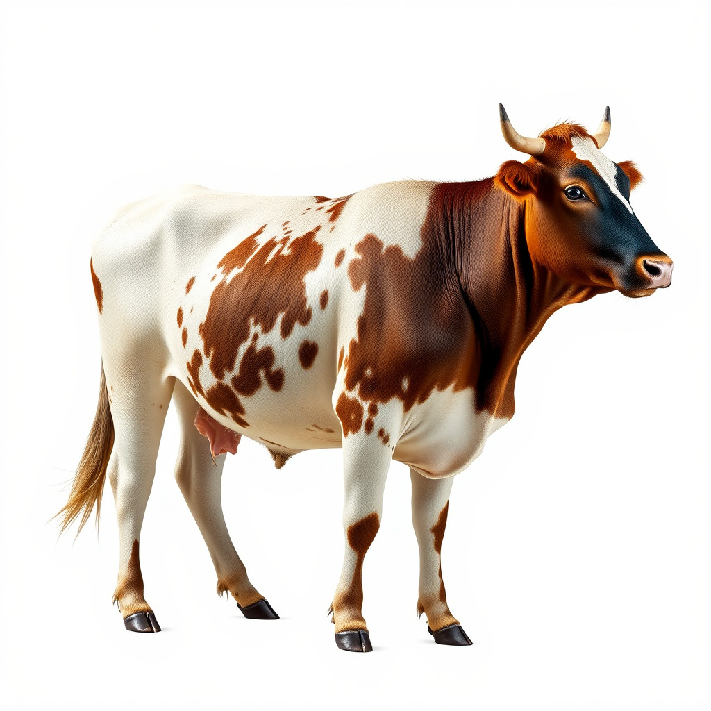 Spotted Dairy Cow D Model Pack Low-poly 3D model_3