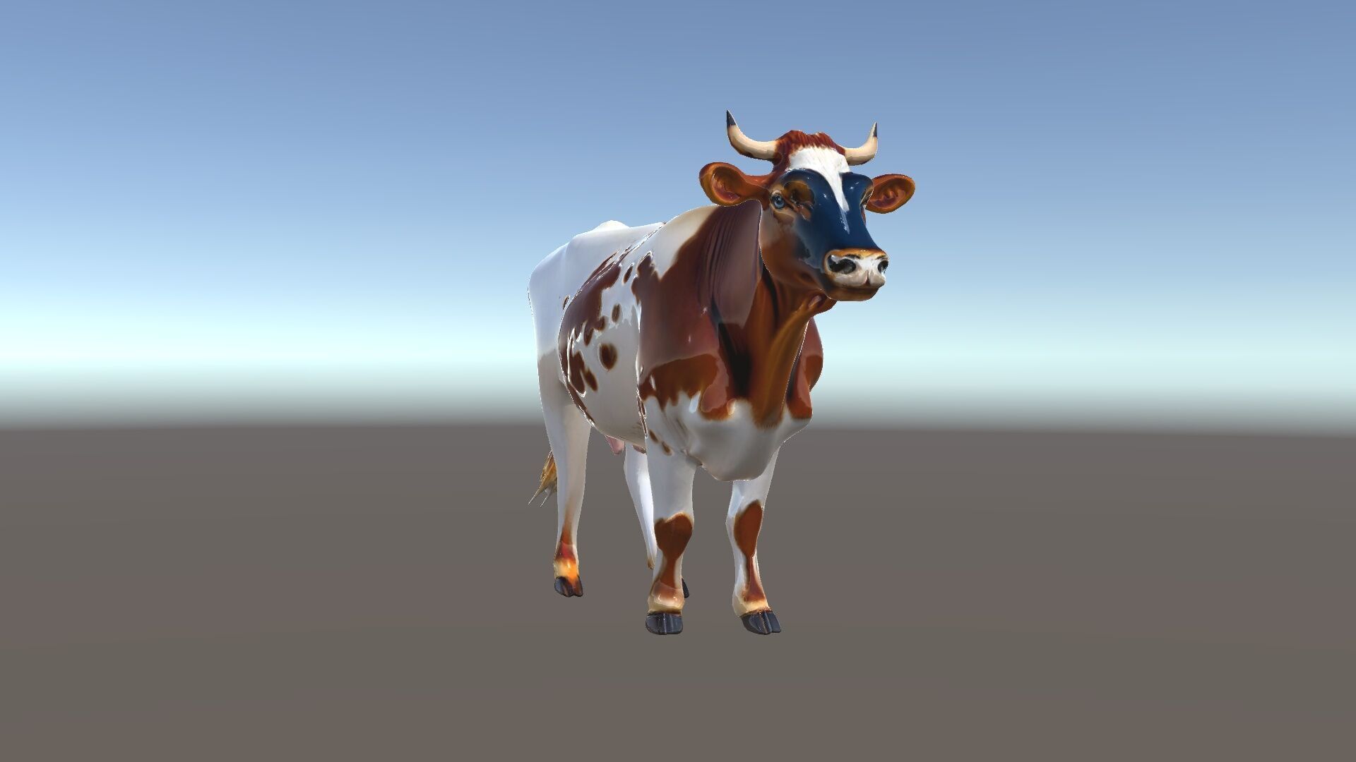 Spotted Dairy Cow D Model Pack Low-poly 3D model_35