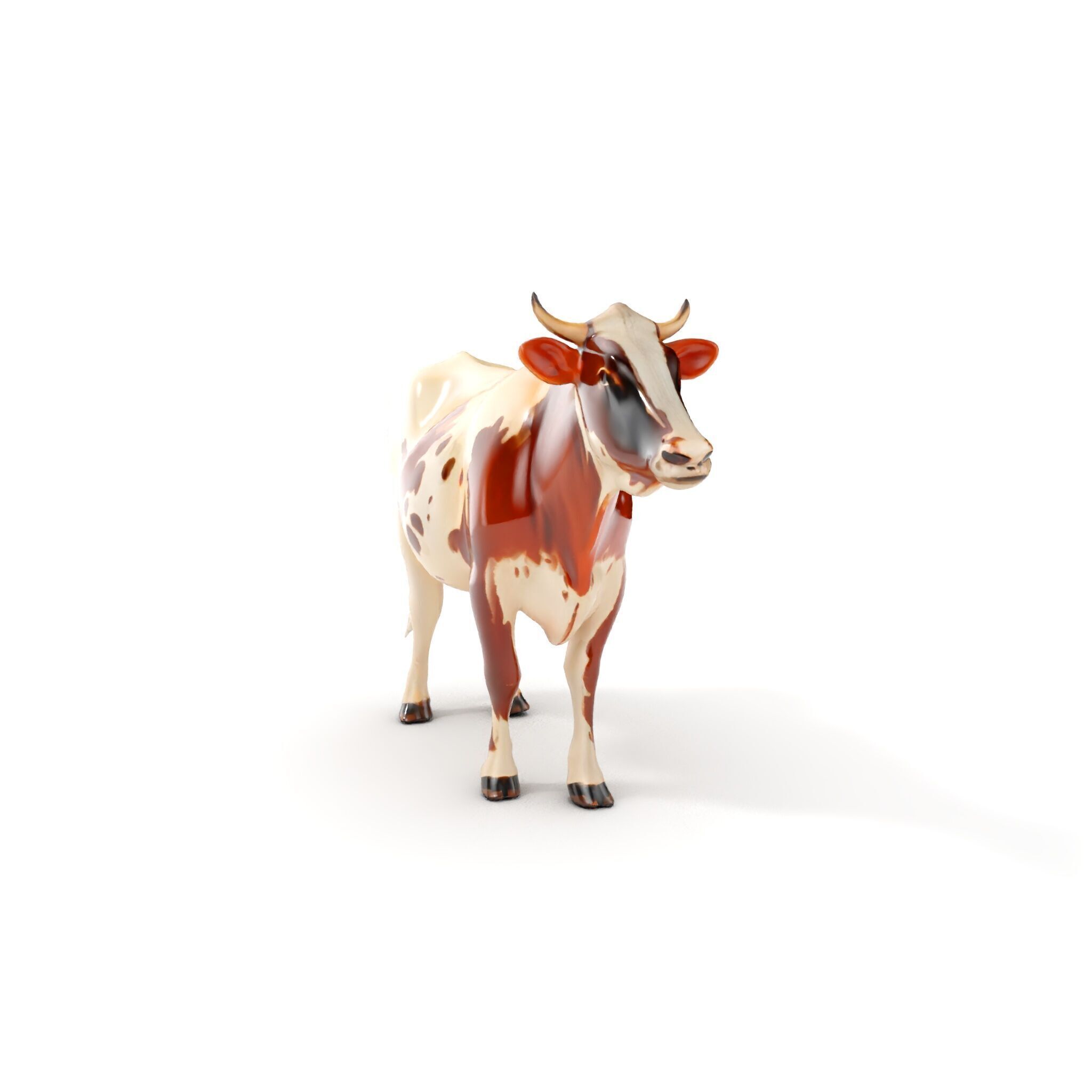 Detailed Cow Model Pack for Production Rendering Low-poly 3D model_15
