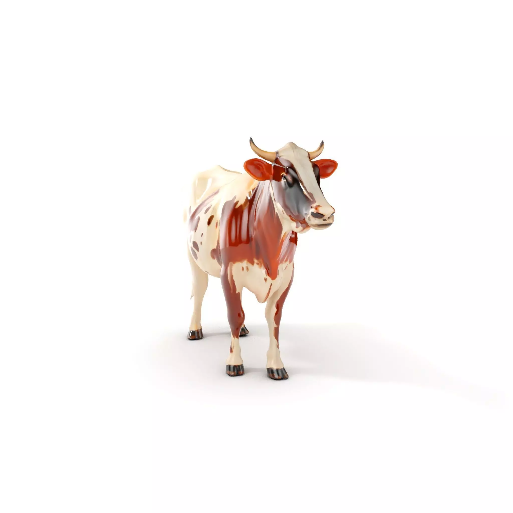 Detailed Cow Model Pack for Production Rendering Low-poly 3D model_0