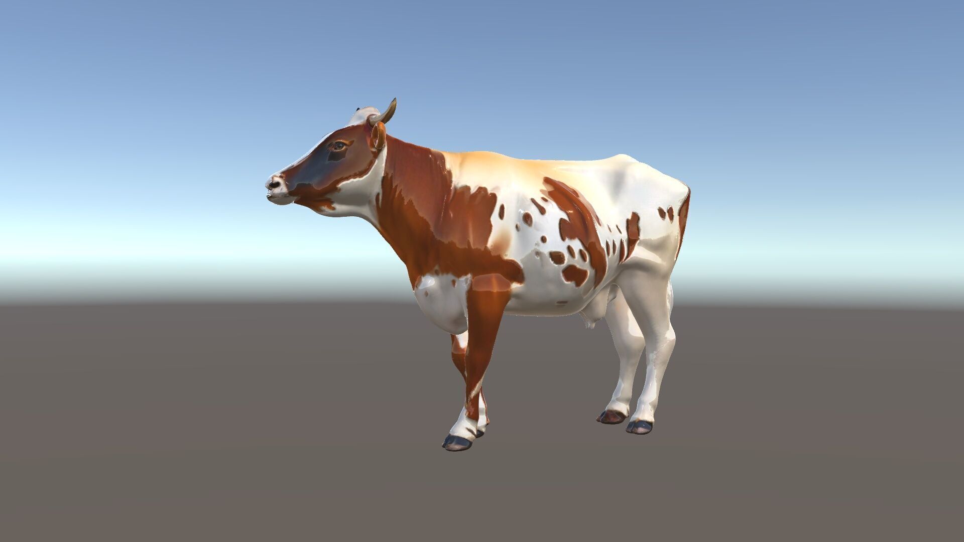 Detailed Cow Model Pack for Production Rendering Low-poly 3D model_5
