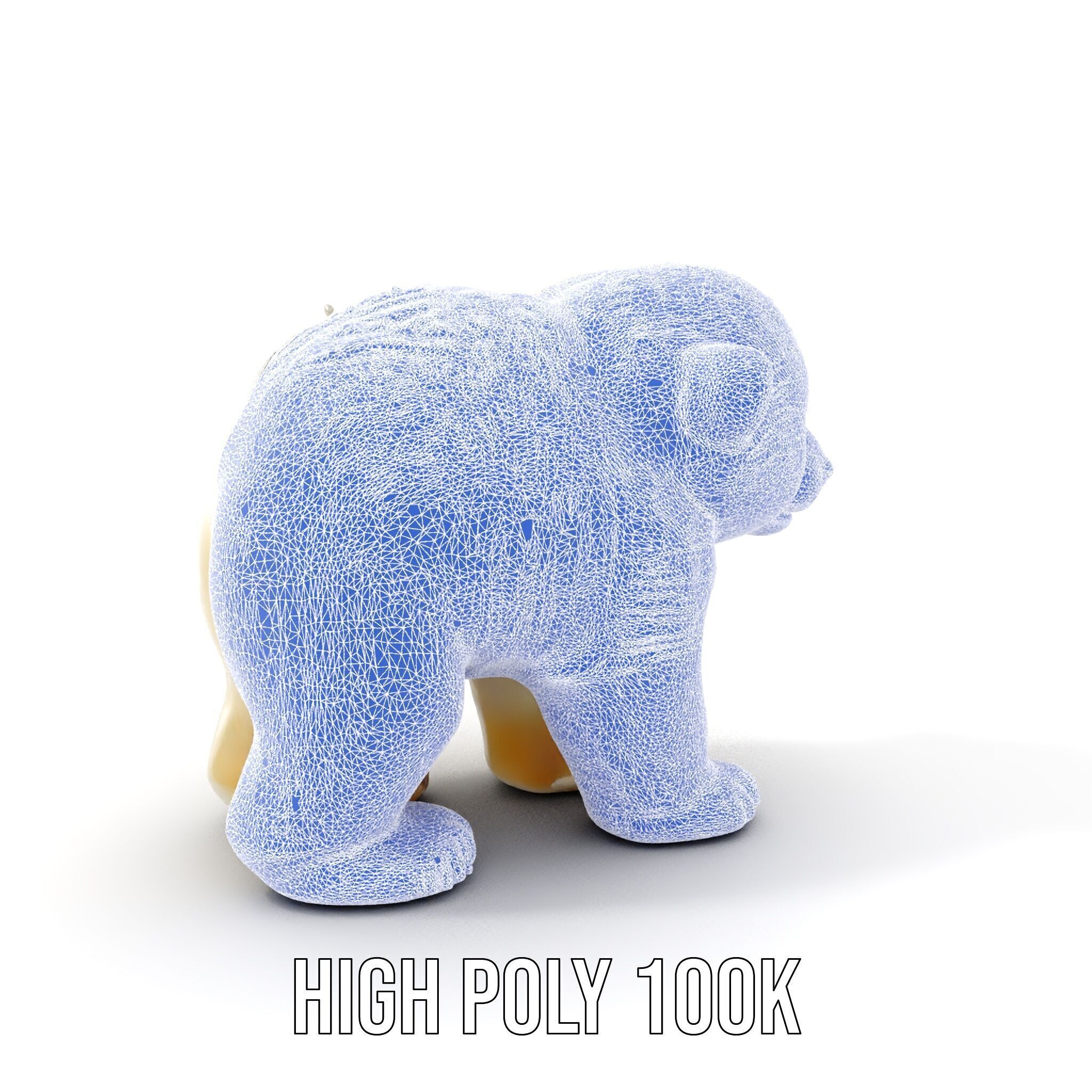 Adorable Polar Bear Cub D Model Pack Low-poly 3D model_20