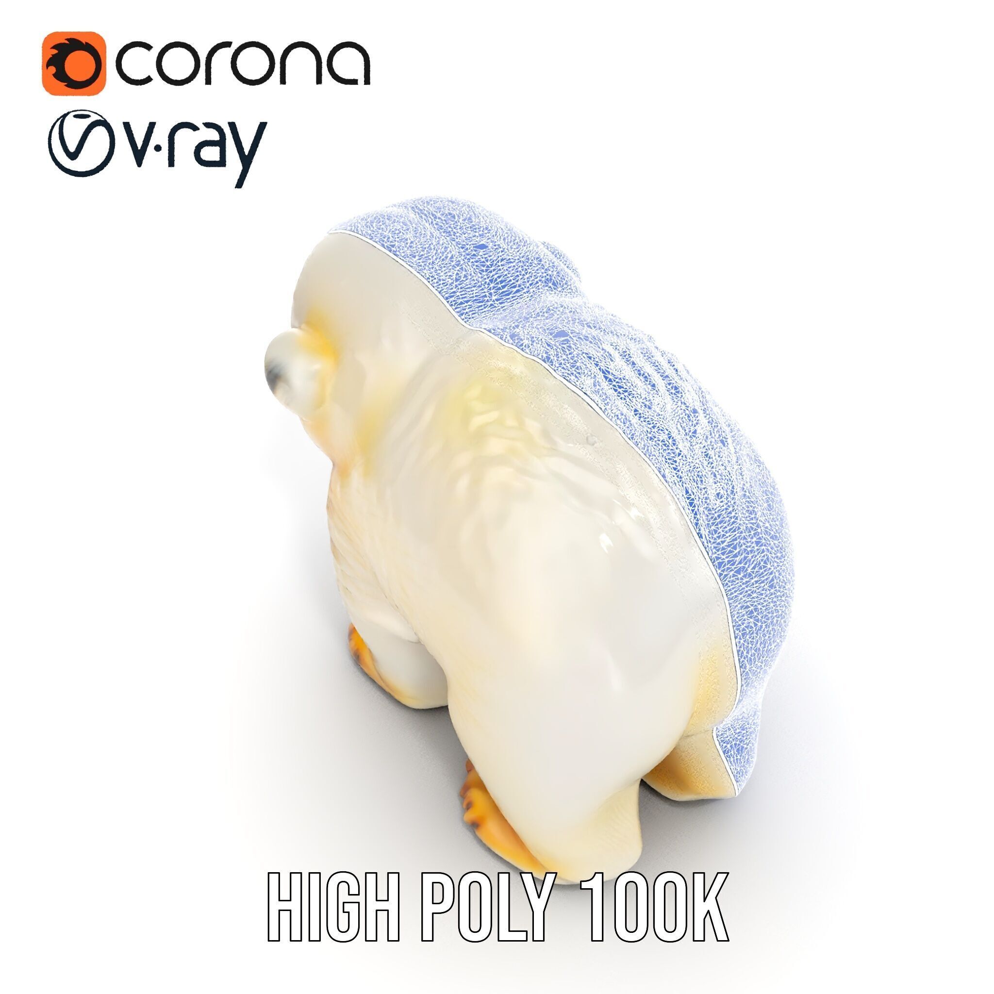 Adorable Polar Bear Cub D Model Pack Low-poly 3D model_25