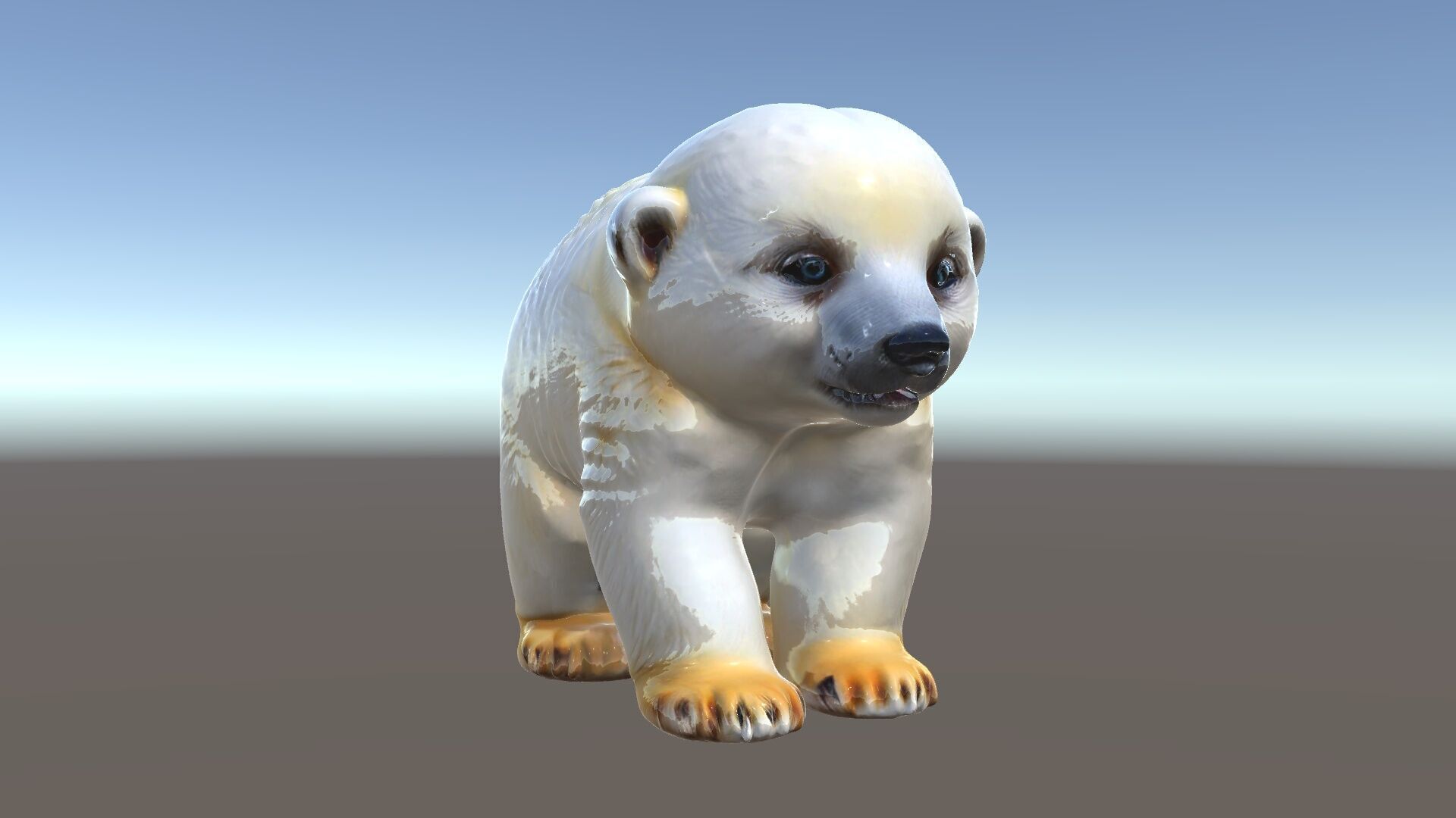 Adorable Polar Bear Cub D Model Pack Low-poly 3D model_34