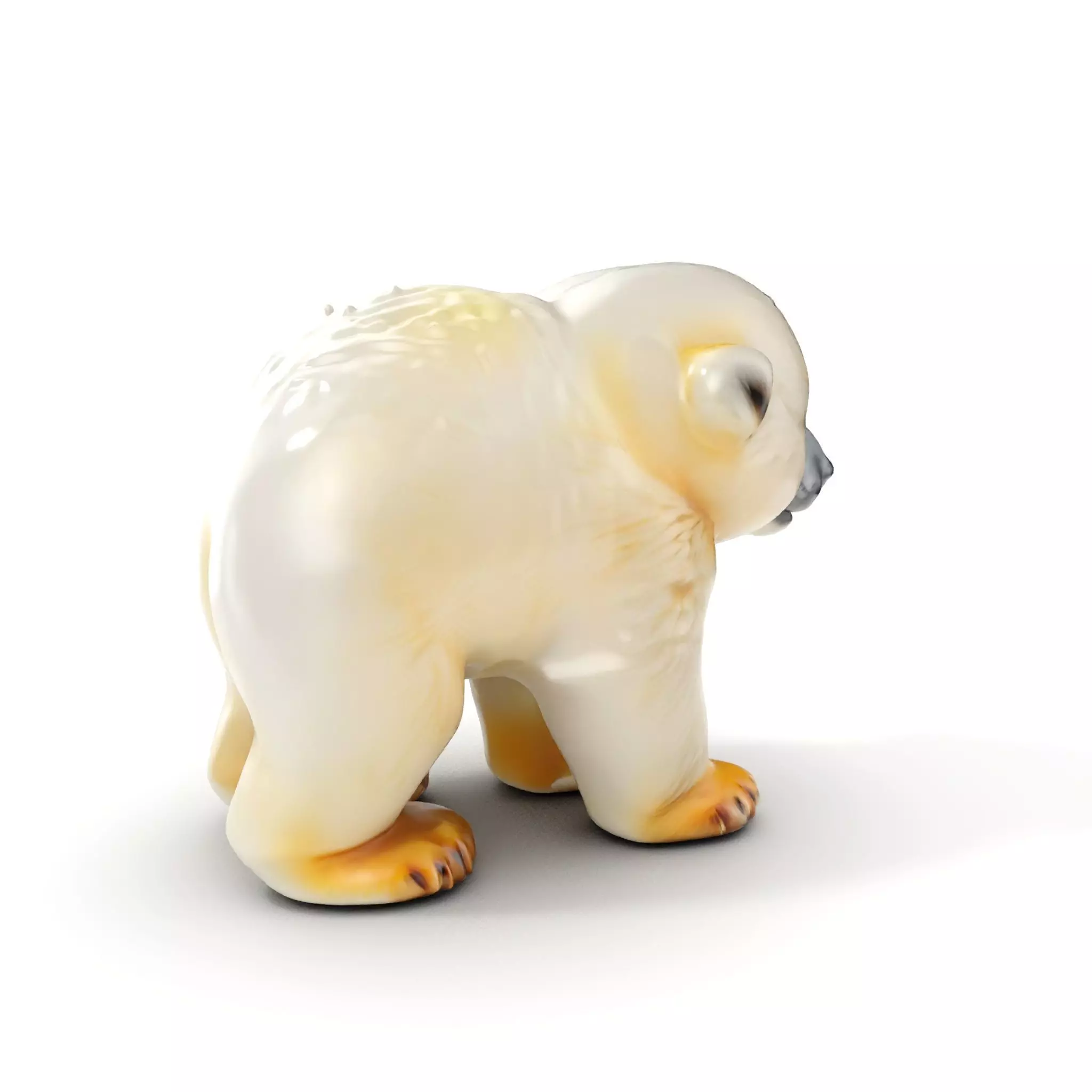 Adorable Polar Bear Cub D Model Pack Low-poly 3D model_0