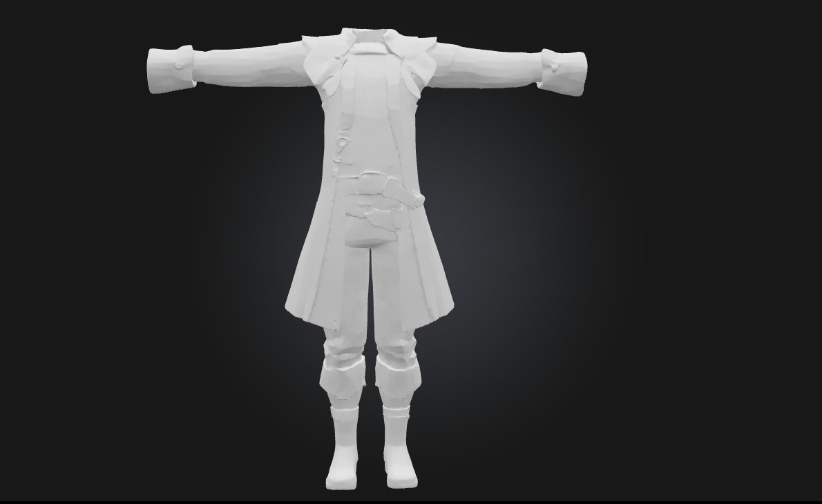 Pirate Outfit Render Stylized Buccaneer Clothing  3D model_6