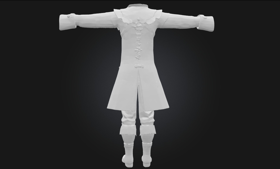 Pirate Outfit Render Stylized Buccaneer Clothing  3D model_8
