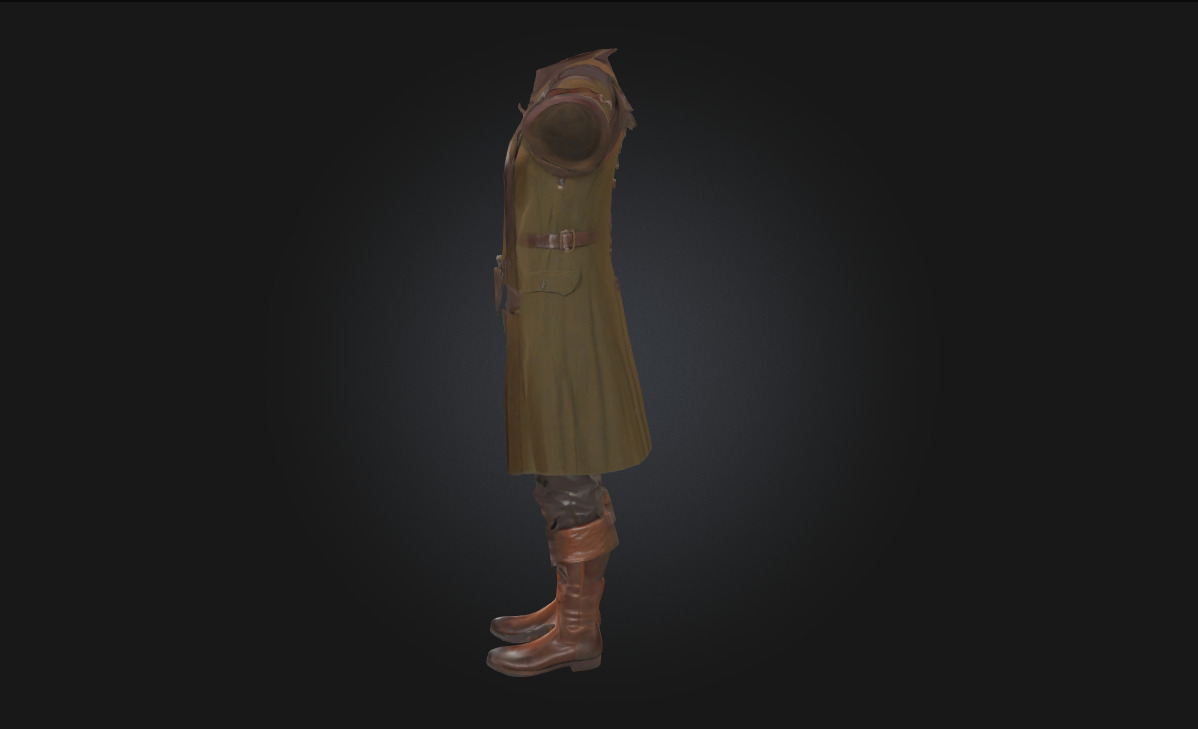 Pirate Outfit Render Stylized Buccaneer Clothing  3D model_2