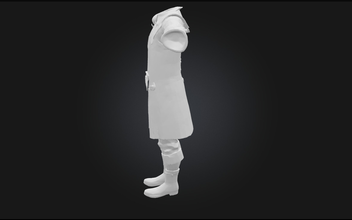 Pirate Outfit Render Stylized Buccaneer Clothing  3D model_9