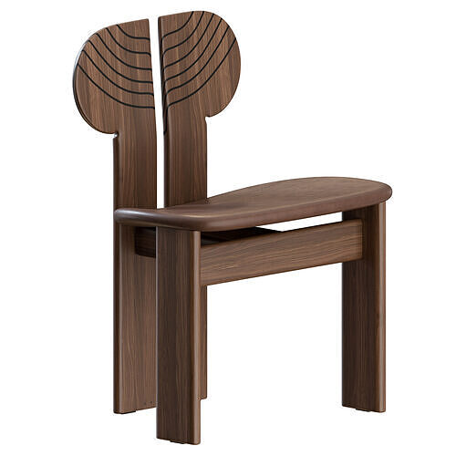 Africa mid-century modern Chair 3D model
