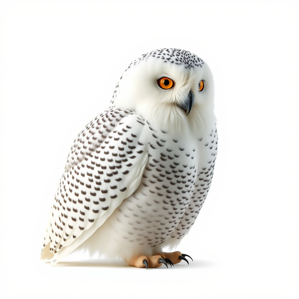 Snowy Owl Model Pack with Detailed Textures and LOD Low-poly 3D model_3