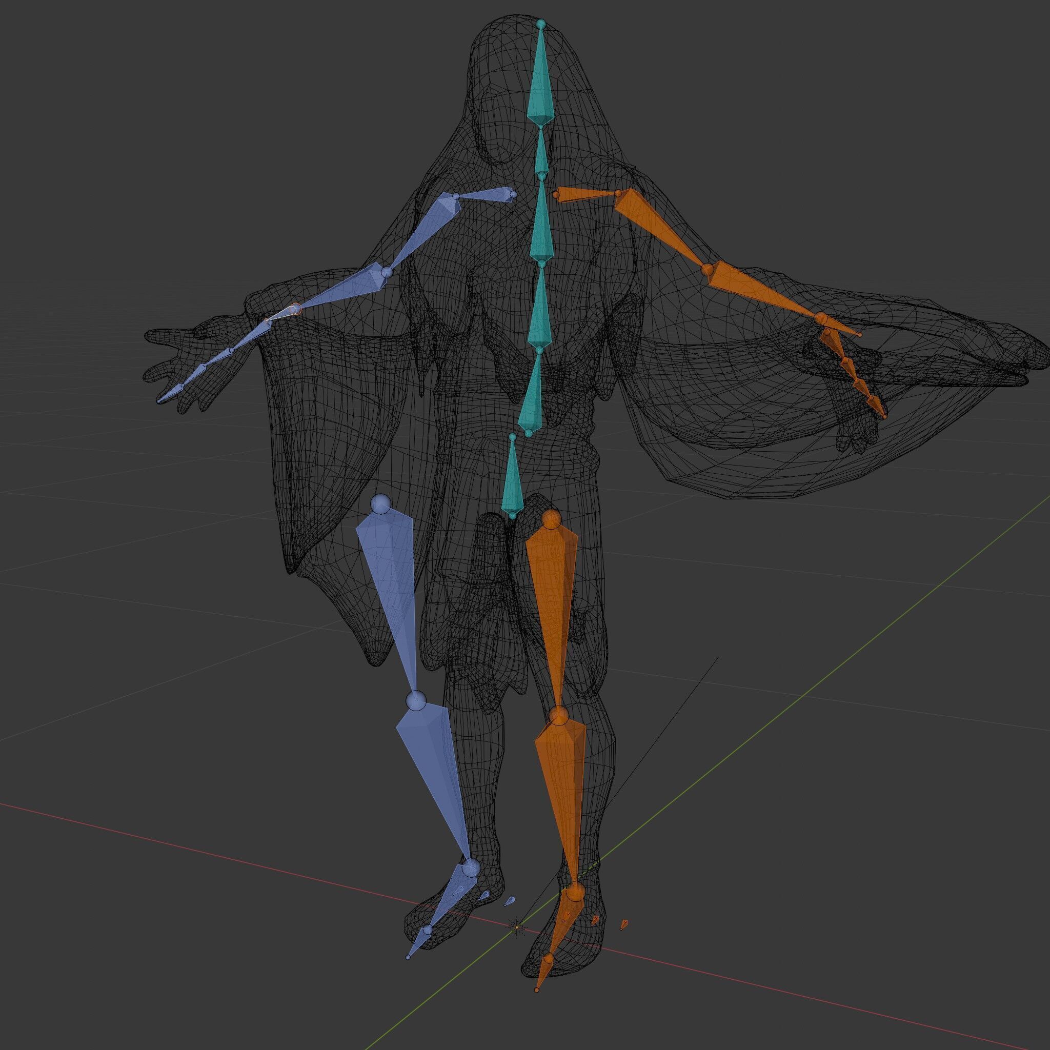 Green Forest Mage Character  Rigged and Animated D Model with... Low-poly 3D model_6